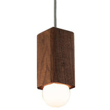 Cano Pendant Light by Cerno, Color: Walnut, Light Option: LED, | Casa Di Luce Lighting