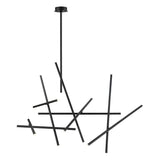 Crossroads 18-Light LED Chandelier by Eurofase, Finish: Black, Nickel Satin, Antique Brass, , | Casa Di Luce Lighting