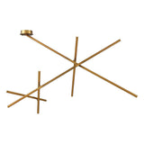 Crossroads 9-Light LED Flushmount by Eurofase, Finish: Black, Nickel Satin, Antique Brass, , | Casa Di Luce Lighting