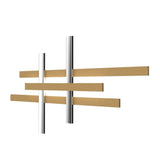 Crossroads Wall Sconce by Accord, Color: Matte Black, Imbuia-Accord, White, Louro Frejo-Accord, Teak-Accord, Cappuccino-Accord, American Walnut-Accord, Gloss Black-Accord, Iredescent White-Accord, Light Pink-Accord, Gold, Teal-Accord, Olive Green, Ferrari Red-Accord, Copper, Bronze, Maple-Accord, Pale Gold-Accord, Lead Grey-Accord, Satin Blue-Accord, Size: Small, Large, | Casa Di Luce Lighting