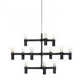 Crown Minor Chandelier by Nemo, Finish: Black Plated, , | Casa Di Luce Lighting