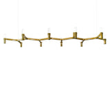 Crown Plana Linear Chandelier by Nemo, Finish: Gold Painted, , | Casa Di Luce Lighting