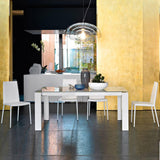 Omnia CS-4058-LV 180 Extendible Dining Table by Calligaris by CDL (Casa Di Luce Collection), Frame Finish: Smoke Beech, Natural Beech, Wenge Beech, Graphite, Walnut Beech, Matt Optic White, Grey Beech, Ceramic-Glass Finish: Ceramic Stone Grey, Ceramic Nougat, Ceramic Lead Grey, Frosted Extrawhite Glass, Ceramic White Marble, Ceramic Golden Onyx Marble, | Casa Di Luce Lighting