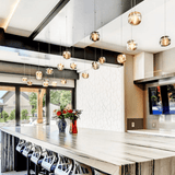 Cubie Pendant Light by Viso, Color: Amber, Clear, Smoke, , | Casa Di Luce Lighting