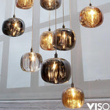 Cubie Pendant Light by Viso, Color: Amber, Clear, Smoke, , | Casa Di Luce Lighting