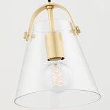 Karin Pendant by Mitzi, Finish: Brass Aged, Nickel Polished, Size: Small, Large, | Casa Di Luce Lighting
