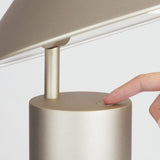 Damo Simple Table Lamp by Seed Design, Finish: Chrome, Copper, Matt Black, Matt White-Axo Light, Champagne Gold, , | Casa Di Luce Lighting