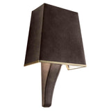Darshan A2 G Wall Sconce by Masiero, Color: Burnished Brass + Leather 1-Masiero, Burnished Brass + Leather 5-Masiero, Shiny Chrome + Leather 4-Masiero, , | Casa Di Luce Lighting