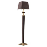 Darshan STL1 Floor Lamp by Masiero, Color: Burnished Brass + Leather 1-Masiero, Burnished Brass + Leather 5-Masiero, Shiny Chrome + Leather 4-Masiero, , | Casa Di Luce Lighting
