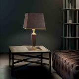 Darshan TL1 Table Lamp by Masiero, Color: Burnished Brass + Leather 1-Masiero, Burnished Brass + Leather 5-Masiero, Shiny Chrome + Leather 4-Masiero, , | Casa Di Luce Lighting