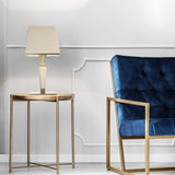 Darshan TL1 Table Lamp by Masiero, Color: Burnished Brass + Leather 1-Masiero, Burnished Brass + Leather 5-Masiero, Shiny Chrome + Leather 4-Masiero, , | Casa Di Luce Lighting