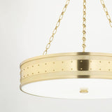 Gaines Pendant by Hudson Valley, Finish: Brass Aged, Nickel Polished, Aged Old Bronze-Hudson Valley, Historic Nickel-Hudson Valley, Size: Small, Medium, Large, | Casa Di Luce Lighting