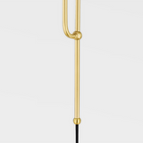 Caroline Wall Sconce By Mitzi - Aged Brass Rod View