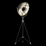 Black-Black/Silver Leaf Studio 63 Floor Lamp by Fortuny by Venetia Studium