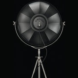 Steel-Black/Silver Leaf Studio 63 Floor Lamp by Fortuny by Venetia Studium