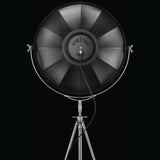 Steel-Black/Silver Leaf Studio 76 Floor Lamp by Fortuny