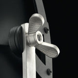 Steel-Black/Silver Leaf Studio 76 Floor Lamp by Fortuny