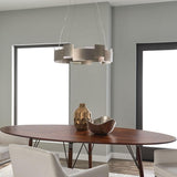 Moderne LED Chandelier by Kichler, Finish: Nickel Satin, Olde Bronze-Kichler, , | Casa Di Luce Lighting