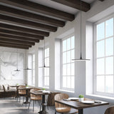 Disc Pendant by Kuzco, Finish: Black, Chrome, White, , | Casa Di Luce Lighting