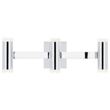 Dobson II 3-Light Bath Bar by Tech Lighting, Finish: Chrome, Black Matte, Light Option: 120 Volt LED, 277 Volt LED, Shape: Shallow, Standard | Casa Di Luce Lighting