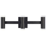 Dobson II 3-Light Bath Bar by Tech Lighting, Finish: Black Matte, Light Option: 277 Volt LED, Shape: Shallow | Casa Di Luce Lighting