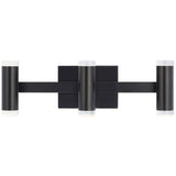 Dobson II 3-Light Bath Bar by Tech Lighting, Finish: Chrome, Black Matte, Light Option: 120 Volt LED, 277 Volt LED, Shape: Shallow, Standard | Casa Di Luce Lighting