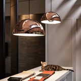 Dome Pendant Light by Seed Design, Finish: Matt Black, Chrome, Copper, White, Size: Medium, Large, | Casa Di Luce Lighting