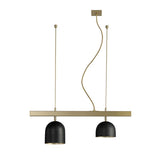 Black Dome S2 Linear Suspension Lamp by Marchetti