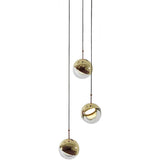 Dora 3 LED Pendant Light by Seed Design, Finish: Chrome, Copper, Matt Black, Brass, , | Casa Di Luce Lighting
