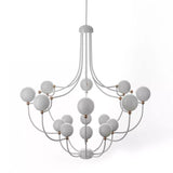 Dots 7210-16 Chandelier by MM Lampadari, Finish: White Glossy, , | Casa Di Luce Lighting