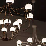 Dots 7210-16 Chandelier by MM Lampadari, Finish: Glossy Copper, White Glossy, , | Casa Di Luce Lighting