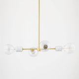 Asime Chandelier by Mitzi, Finish: Brass Aged, Nickel Polished, , | Casa Di Luce Lighting