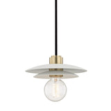 Milla Pendant by Mitzi, Finish: Brass Aged, Size: Small, | Casa Di Luce Lighting