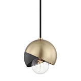 Emma Pendant by Mitzi, Finish: Aged Brass/Black-Mitzi, , | Casa Di Luce Lighting