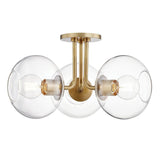 Margot Semi Flush by Mitzi, Finish: Brass Aged, Old Bronze-Mitzi, Nickel Polished, , | Casa Di Luce Lighting