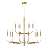 Brianna Chandelier by ED by Ellen DeGeneres, Finish: Nickel Polished, Burnished Brass, Number of Lights: 6, 9, 15, | Casa Di Luce Lighting
