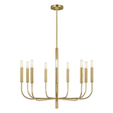 Brianna Chandelier by ED by Ellen DeGeneres, Finish: Nickel Polished, Burnished Brass, Number of Lights: 6, 9, 15, | Casa Di Luce Lighting