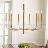 Brianna Chandelier by ED by Ellen DeGeneres, Finish: Nickel Polished, Burnished Brass, Number of Lights: 6, 9, 15, | Casa Di Luce Lighting