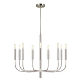 Brianna Chandelier by ED by Ellen DeGeneres, Finish: Nickel Polished, Burnished Brass, Number of Lights: 6, 9, 15, | Casa Di Luce Lighting