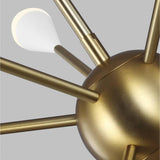 Jax Chandelier by ED by Ellen DeGeneres, Finish: Nickel Polished, Midnight Black, Burnished Brass, Number of Lights: 10, 12, | Casa Di Luce Lighting