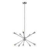 Jax Chandelier by ED by Ellen DeGeneres, Finish: Nickel Polished, Number of Lights: 10, | Casa Di Luce Lighting