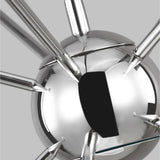 Jax Chandelier by ED by Ellen DeGeneres, Finish: Nickel Polished, Midnight Black, Burnished Brass, Number of Lights: 10, 12, | Casa Di Luce Lighting