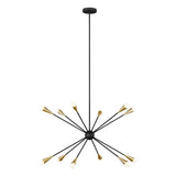 Jax Chandelier by ED by Ellen DeGeneres, Finish: Midnight Black, Number of Lights: 12, | Casa Di Luce Lighting