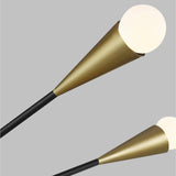 Jax Chandelier by ED by Ellen DeGeneres, Finish: Nickel Polished, Midnight Black, Burnished Brass, Number of Lights: 10, 12, | Casa Di Luce Lighting