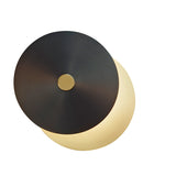 Eclipse Wall Light By CVL, Finish: Satin Brass & Satin Graphite