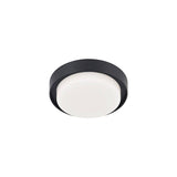 Bailey Outdoor Flushmount by Kuzco, Finish: Black, Size: Small, | Casa Di Luce Lighting