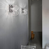 Ecos Wall Light by Vistosi, Color: White/Striped - Vistosi, Crystal/Striped, Finish: Bronze, Chrome, | Casa Di Luce Lighting