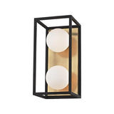 Aira Wall Sconce by Mitzi, Finish: Polished Nickel/Black-Mitzi, Aged Brass/Black-Mitzi, Number of Lights: 1, 2, 3, | Casa Di Luce Lighting