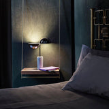 Elisabeth Table Lamp by Penta, Finish: Carrara Marble White-Penta, Glossy Black Nickel-Penta, Size: Small, Large, | Casa Di Luce Lighting