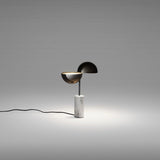 Elisabeth Table Lamp by Penta, Finish: Carrara Marble White-Penta, Glossy Black Nickel-Penta, Size: Small, Large, | Casa Di Luce Lighting